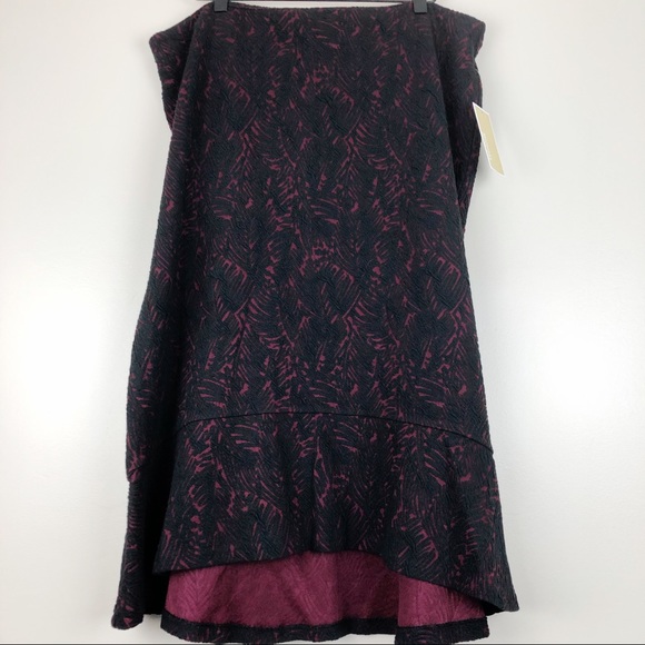 MICHAEL Michael Kors Dresses & Skirts - Michael Kors Burgandy & Black Skirt NEW xl